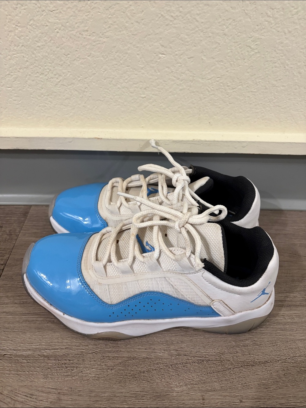 Kids Blue and White Athletic Sneakers